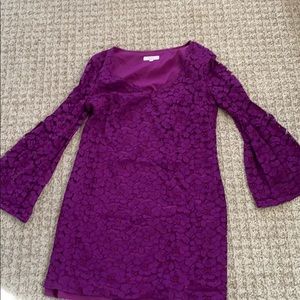 Trina Turk Purple Lace Dress